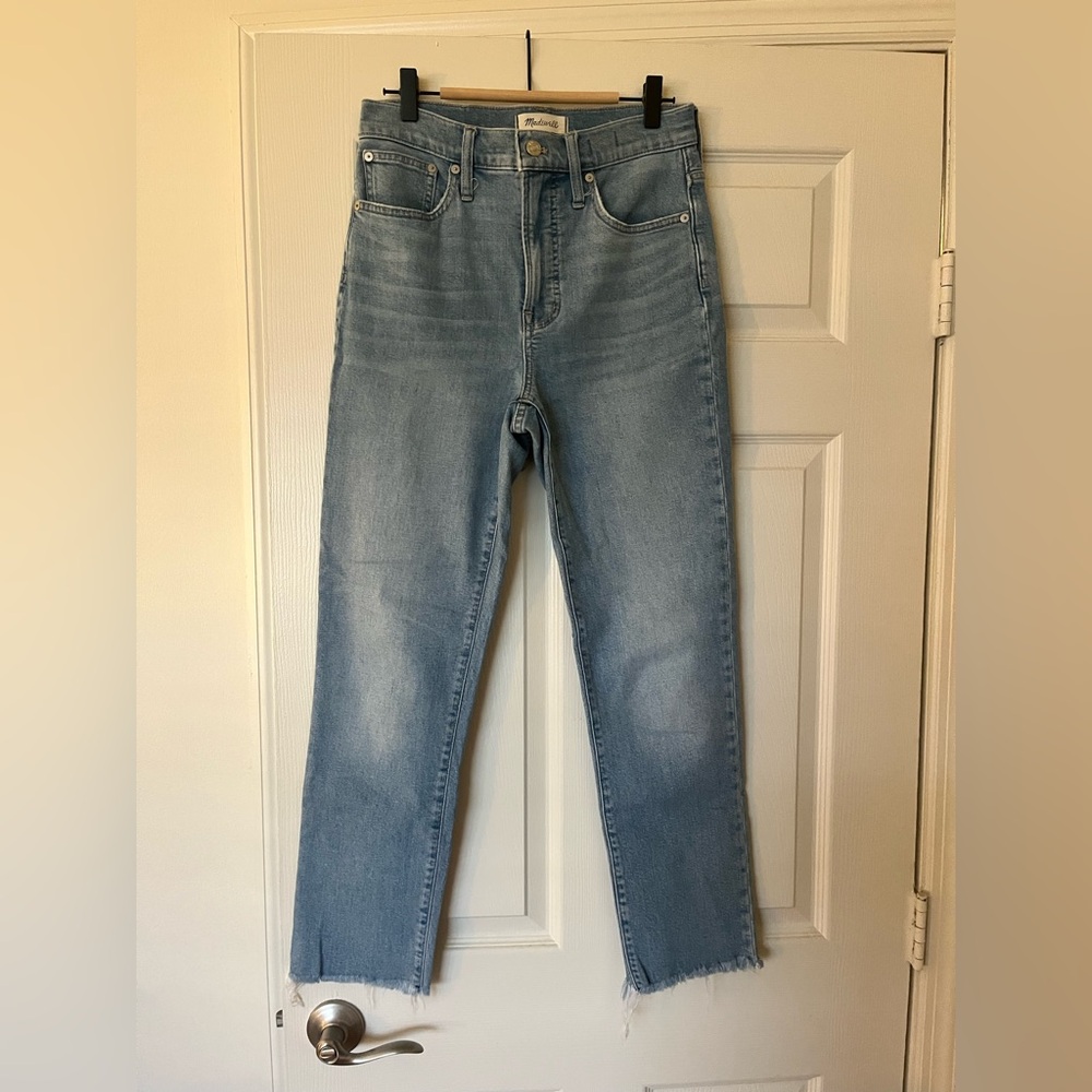 Madewell Women's Straight Leg Jeans - Light Blue